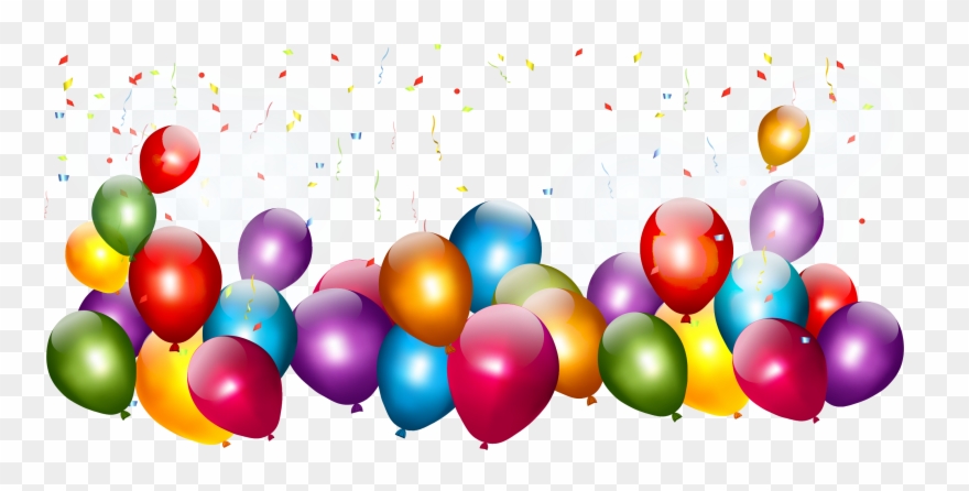 Banner Black And White Library Breathing Clipart Balloon - Balloon Banner Clip Art - Png Download