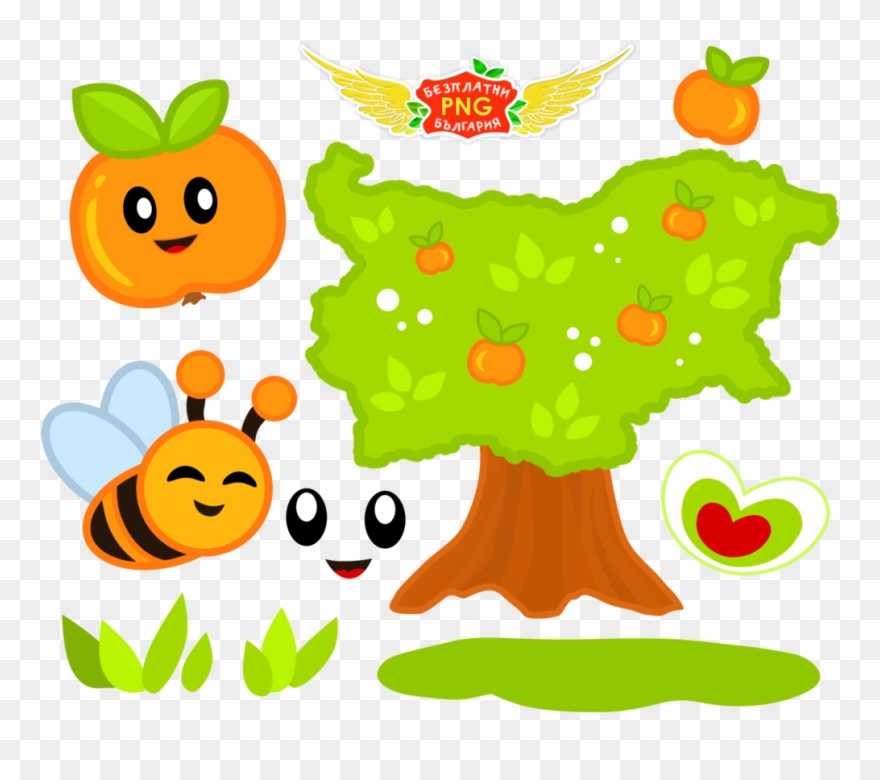 Bulgaria Free Png Tree Cartoon 1 By Golddawn - Tree Cartoon Clipart