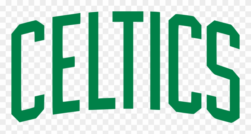 Boston Celtics Name Logo Clipart