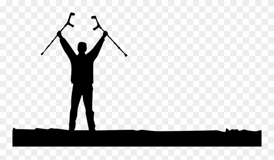 Sprained Ankle Injury Therapy Disability Crutch - Discovery Of Divine Healing Clipart