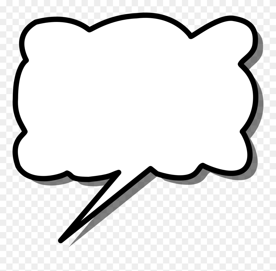 Speech, Bubble, Cloud, Arrow, Message, Icon, Blank - Nube De Pensamiento Png Clipart