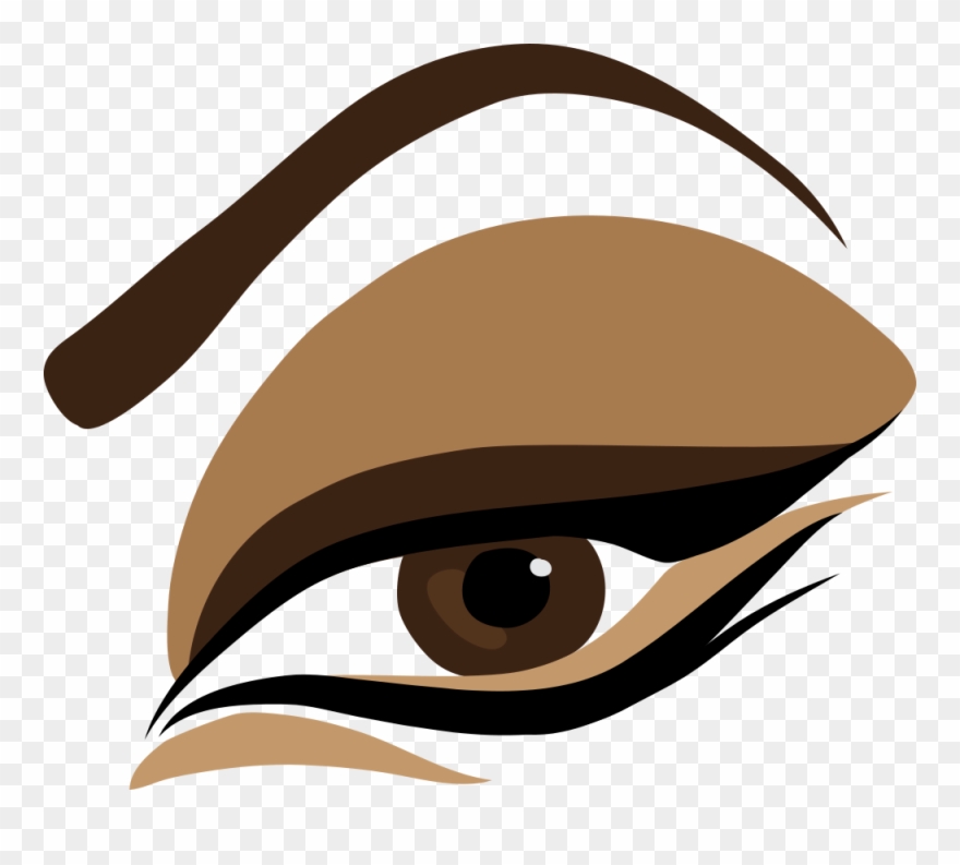 Eye Shadow Drawing Cartoon Face - Mulher Maquiada Desenho Png Clipart