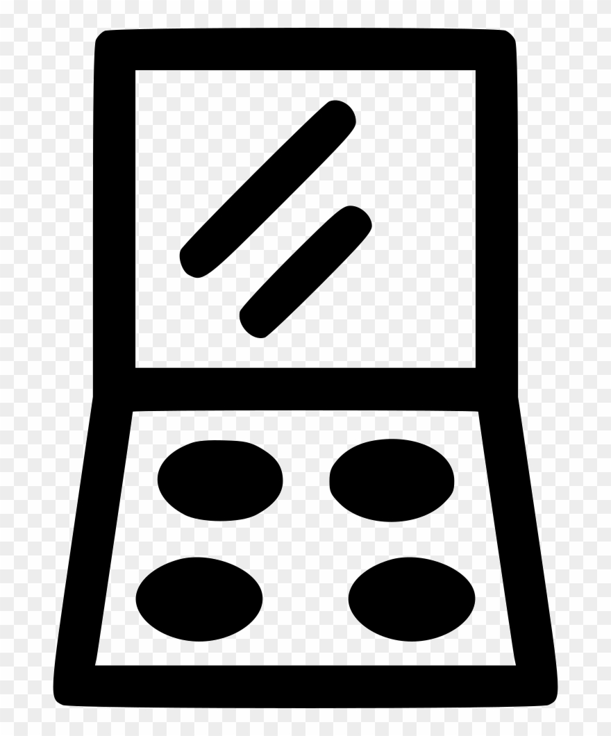 Eye Clipart Eye Makeup - Make Up Kit Png Black And White Transparent Png