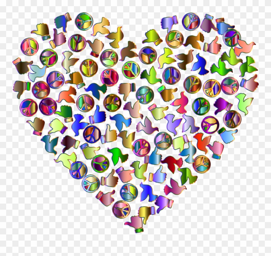 Line Point Heart - Clip Art - Png Download