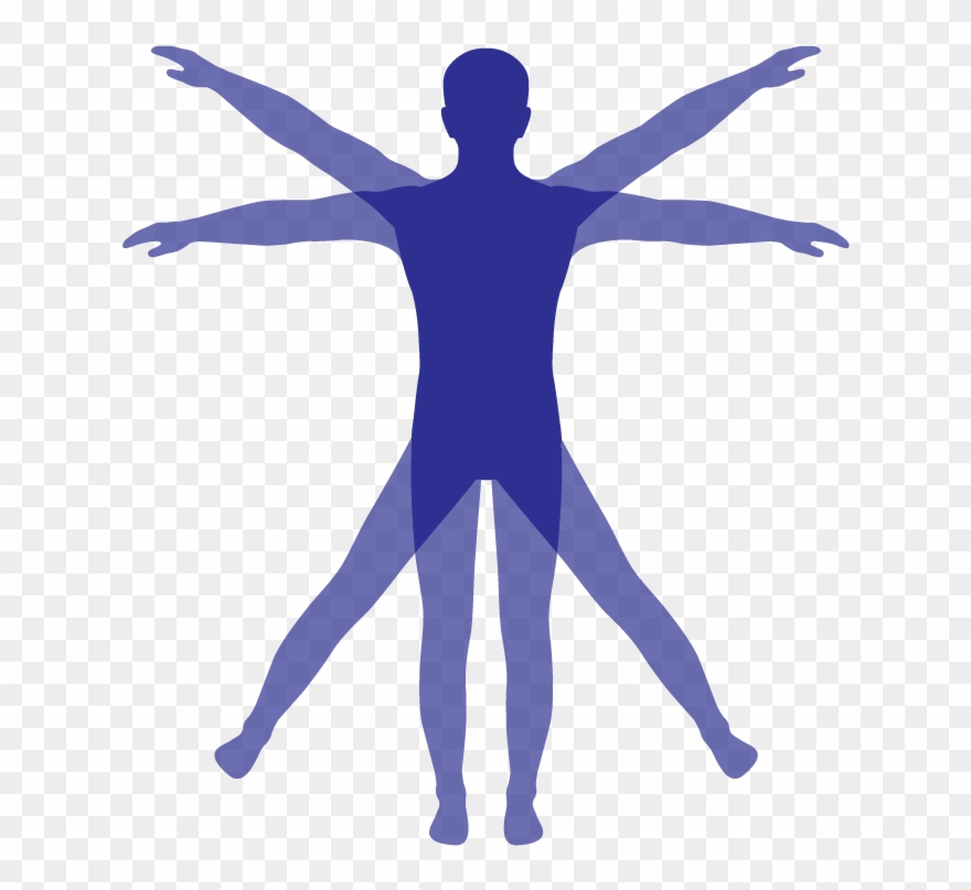 Dance Injury Cliparts - Vitruvian Man Vector Free - Png Download