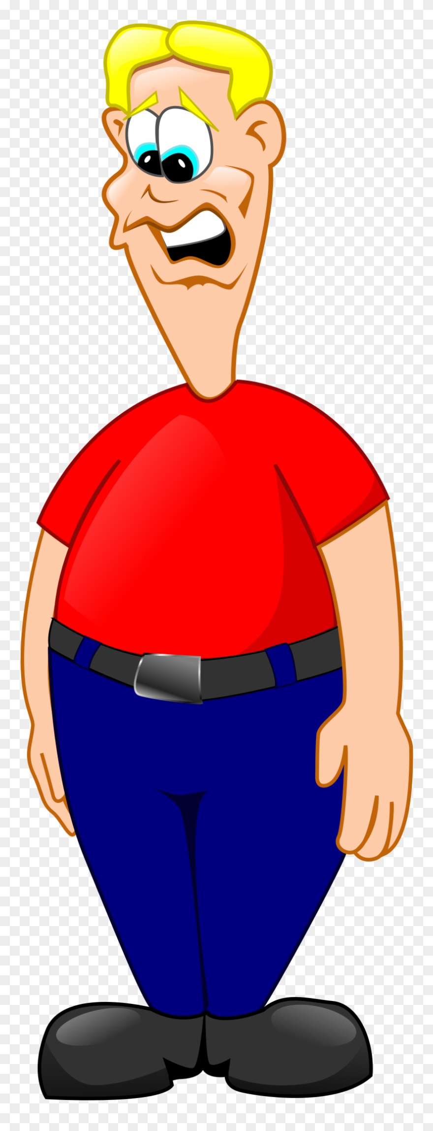Big Image - Worried Man Cartoon Png Clipart