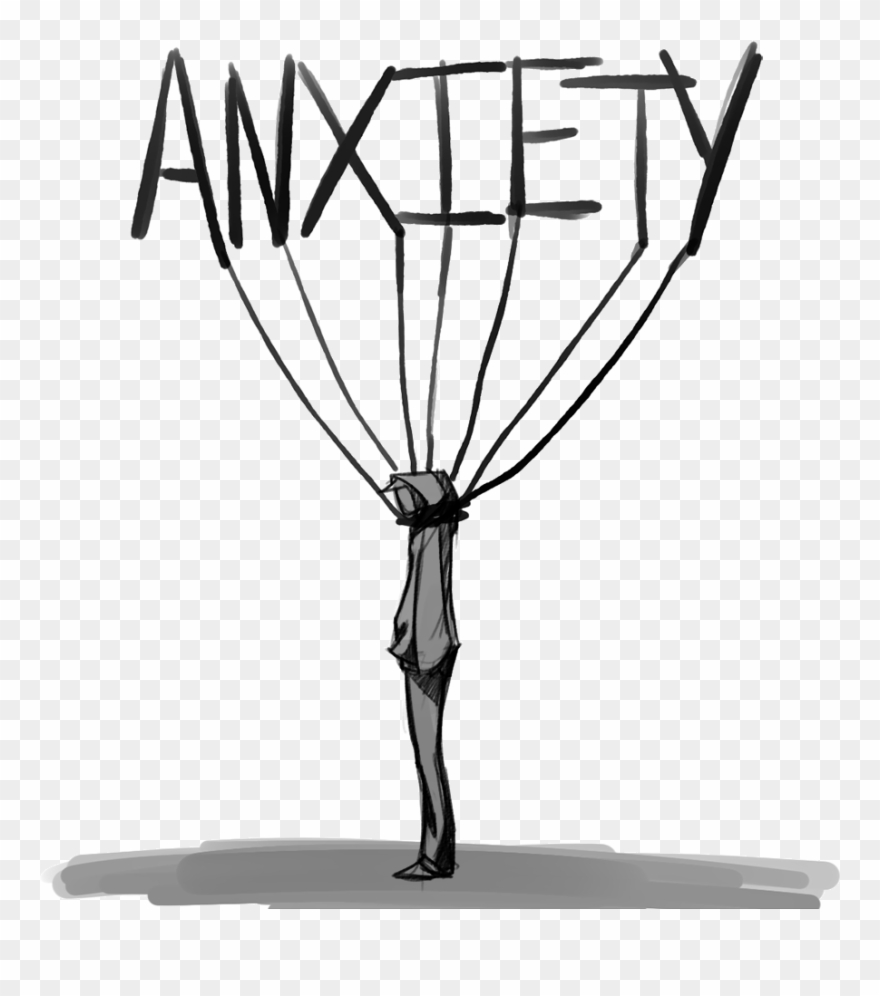Anxiety Anxious Anxietyattack Sad Stress Depression - Anxiety Transparent Clipart