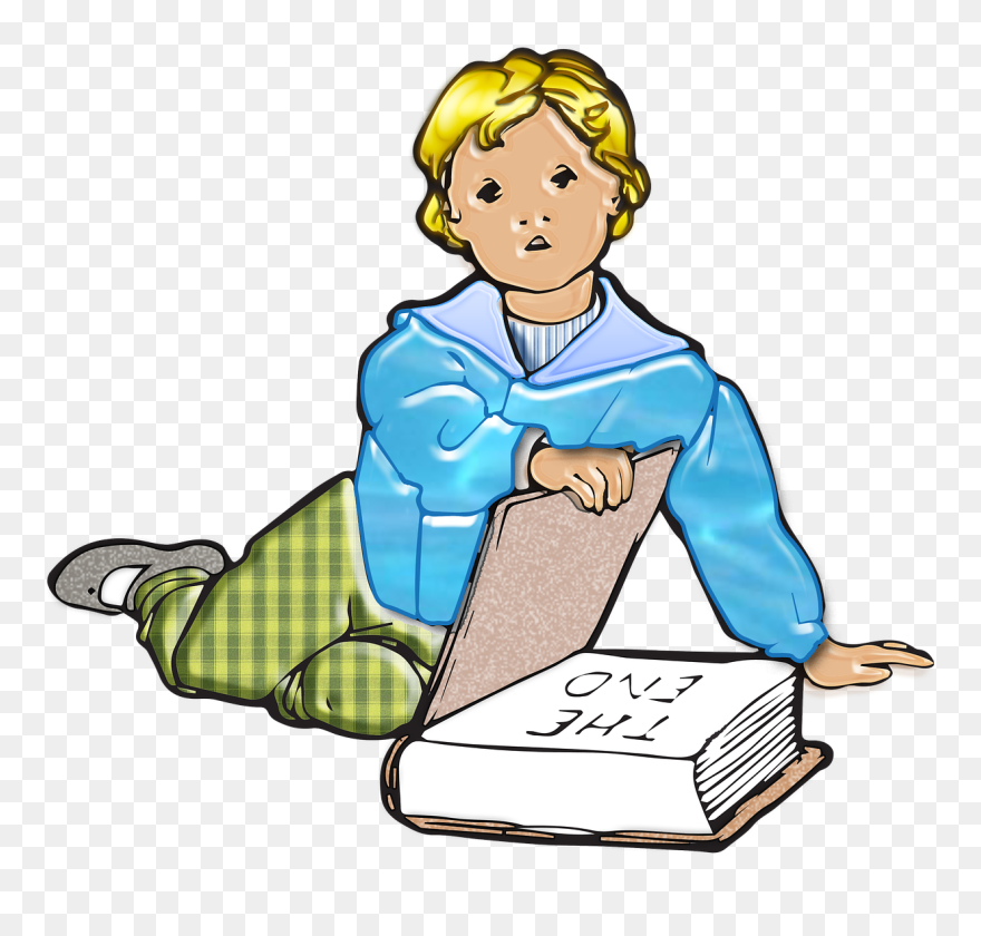 Boy, Child, Little Ones, Kid, Vintage, Book, Read - Short Story On Obedience In Hindi Clipart