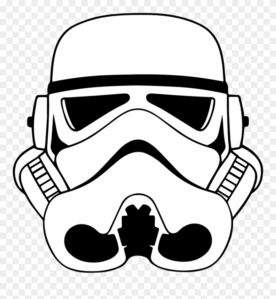 File Stormtrooperhelmeticon Star Wars - Star Wars Stormtrooper Dessin Clipart