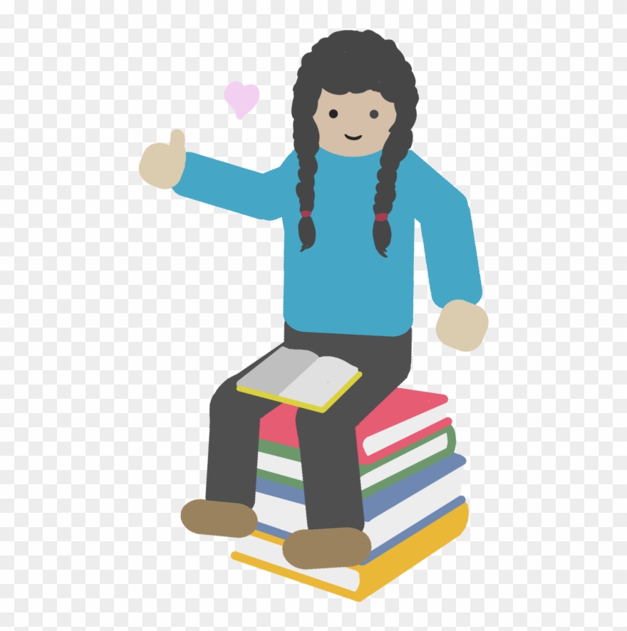 Books Read - Sitting Clipart