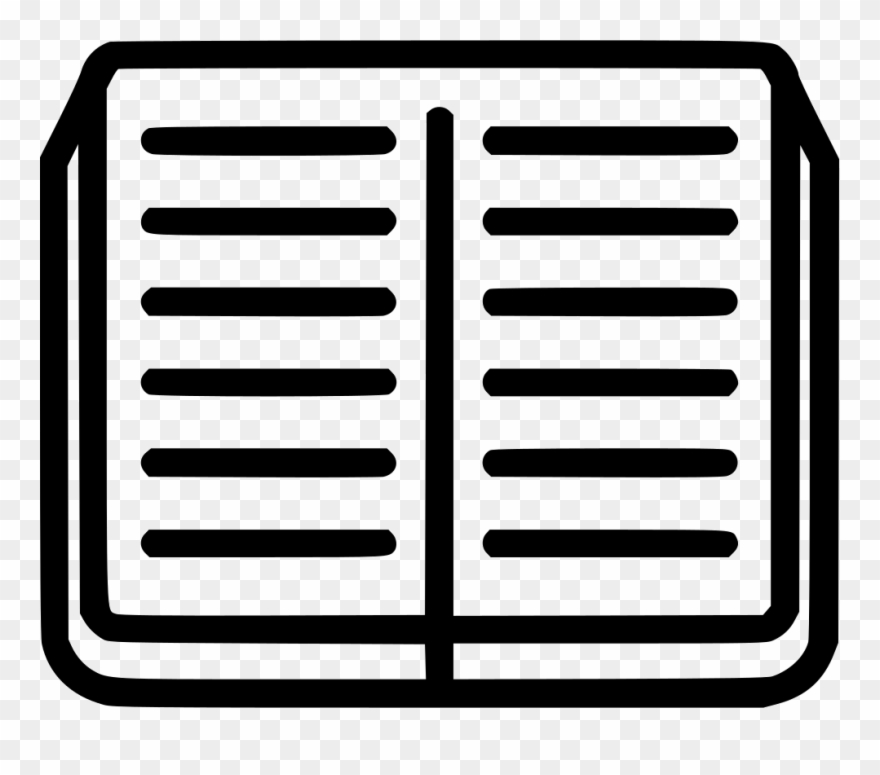 Book Read Comments - Open Book Icon Clipart