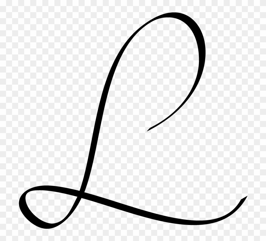 L Clipart Monogram - Png Download
