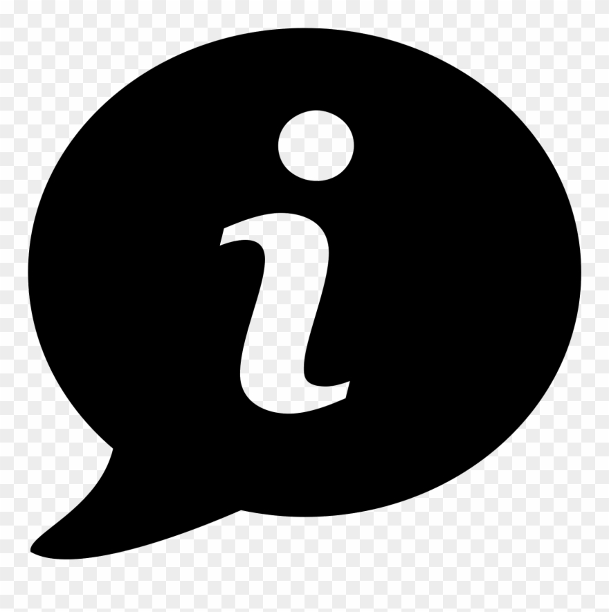 It Is A Speech Bubble With The Letter "i" In The - Señal De Informacion Turistica Clipart