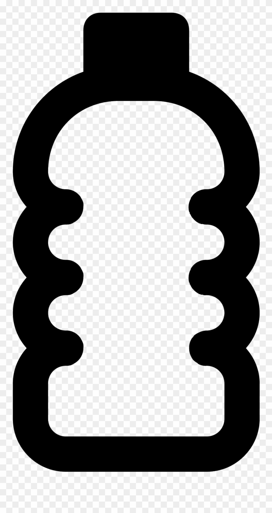 This Is An Image Of What Appears To Be A Plastic Bottle - Plastic Icon Clipart