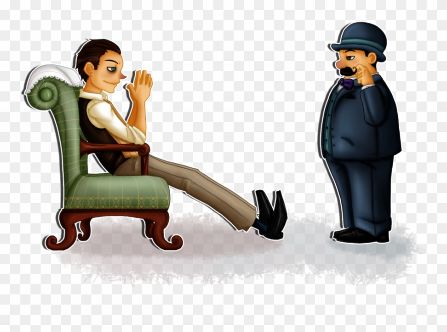 Sherlock Holmes Clipart Point View - Holmes Vs Poirot - Png Download