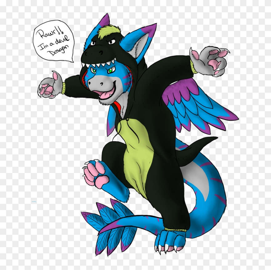 [commission] Kyoko's Kigurumi - Cartoon Clipart