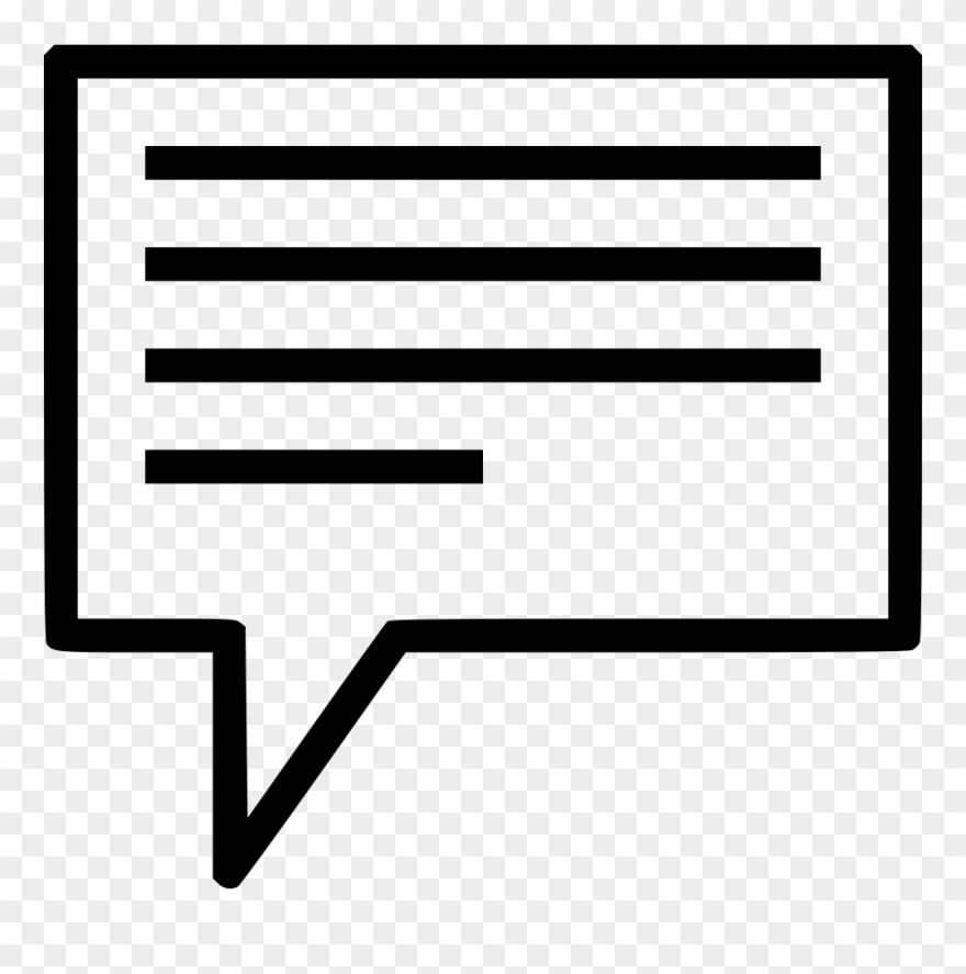 Chat Text Message Bubble Communication Speech Comments - Communication Clipart