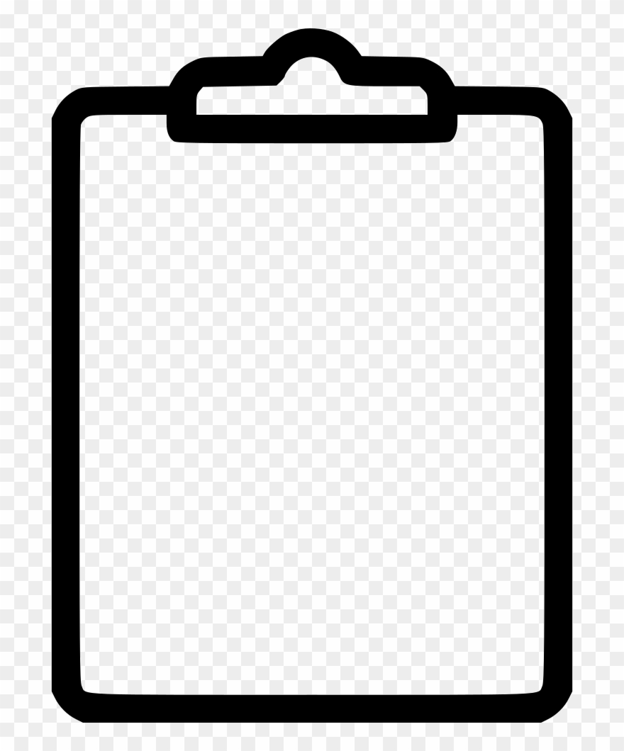 Black And White Stock Clipboard Clipart Png - Transparent Clip Board Clip Art