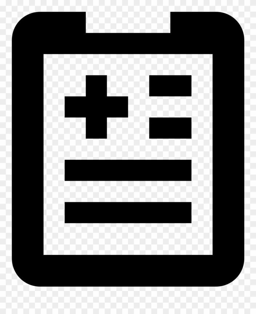 Clipboard Clipart Svg - Treatment Icon - Png Download