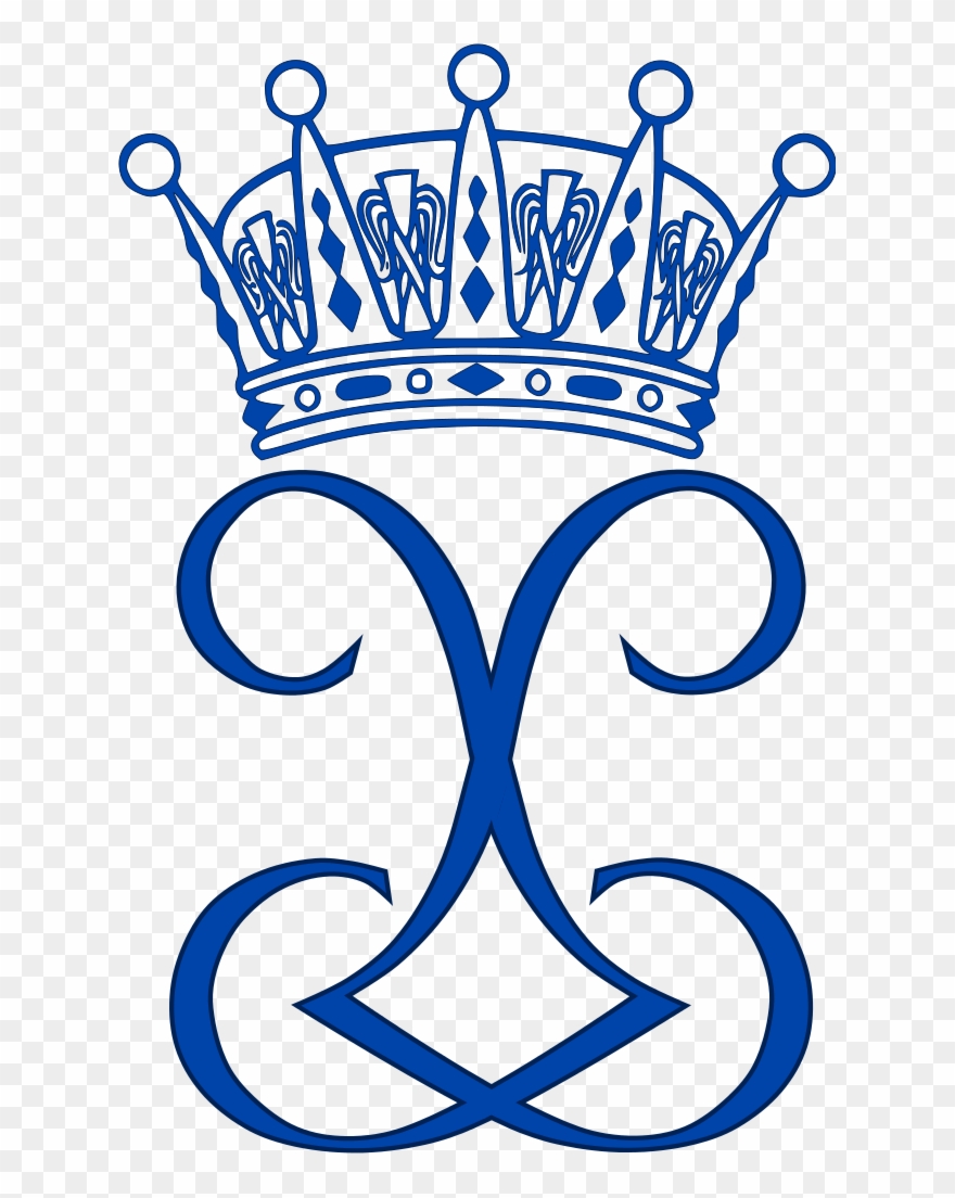 Royal Monogram Of Princess Lilian Of Sweden - Royal Monogram Princess Eugenie Clipart