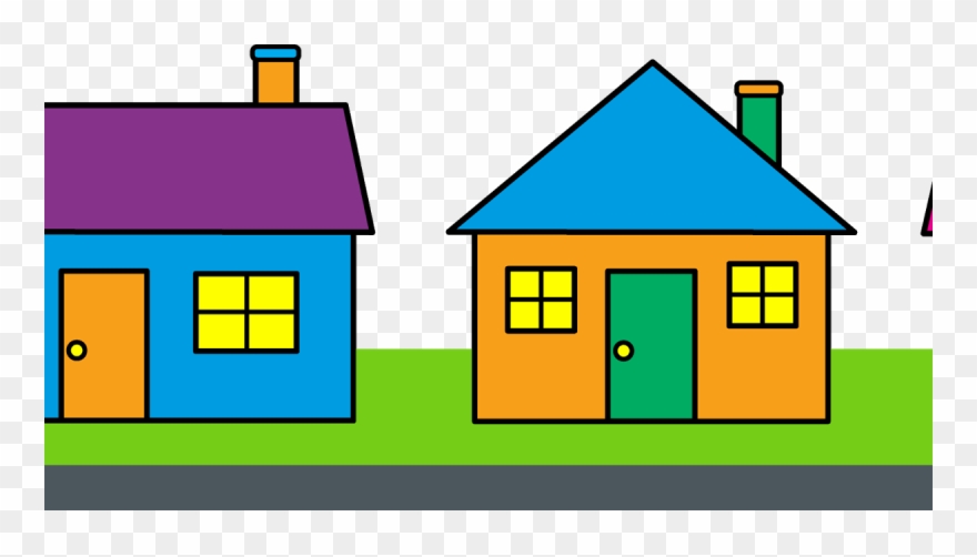 Download House In Row S Clipart House Clip Art House - Kutcha House - Png Download