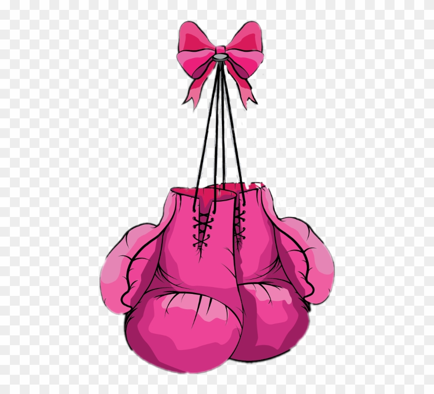 Pink Boxing Gloves Rectangular Mouse Pad Clipart