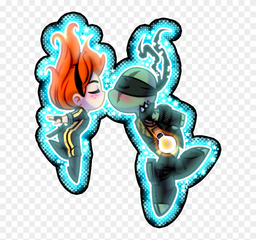 Chibi Apriltello Sparks In The Darkness - Tmnt 2012 Apriltello Clipart