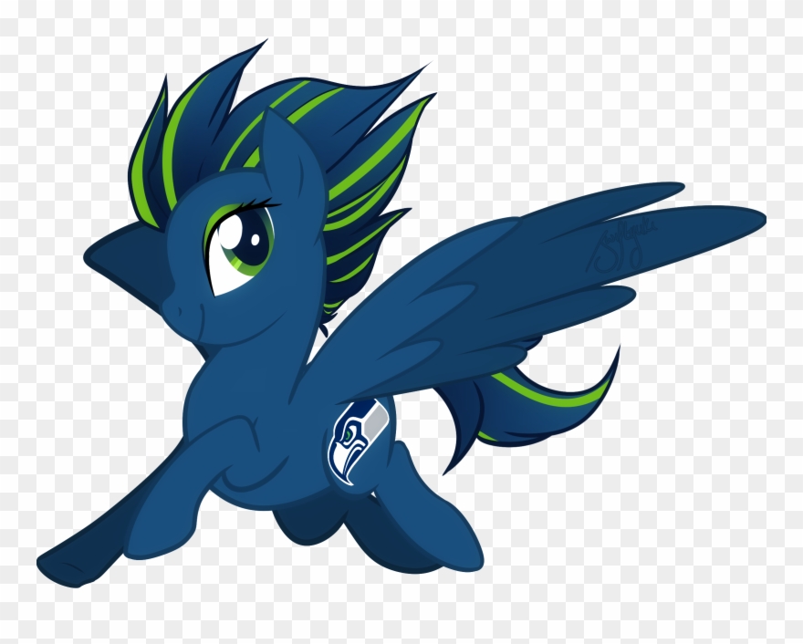 Seahawks Pony - My Little Pony Seahawks Clipart
