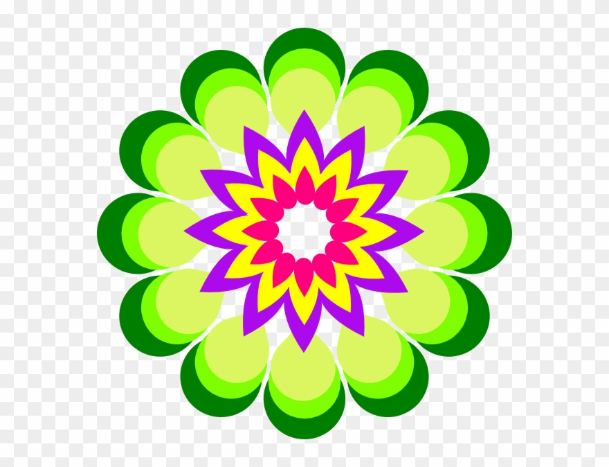 Awesome Idea Color Clipart Coloring Daniel Tiger S - Flower Multicolor - Png Download