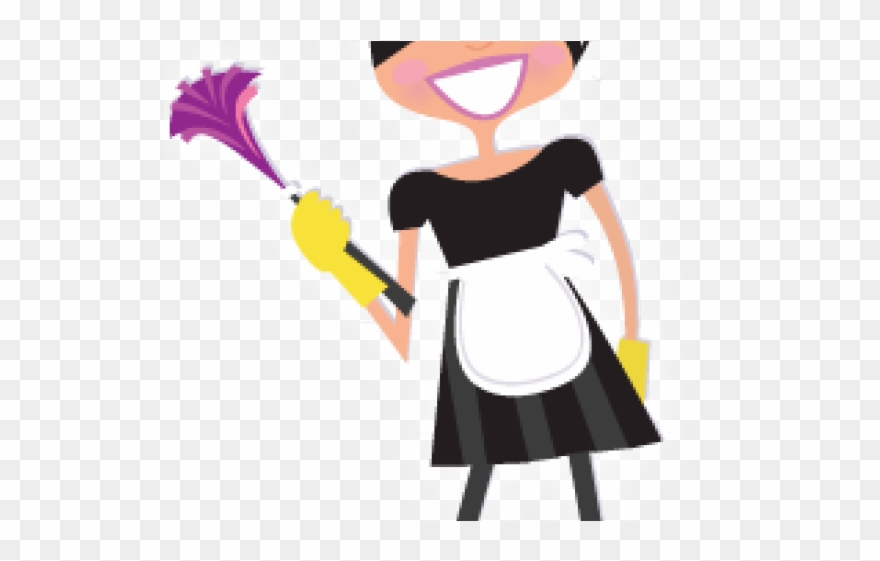 Dust Clipart House Maids - Maid Cleaning - Png Download
