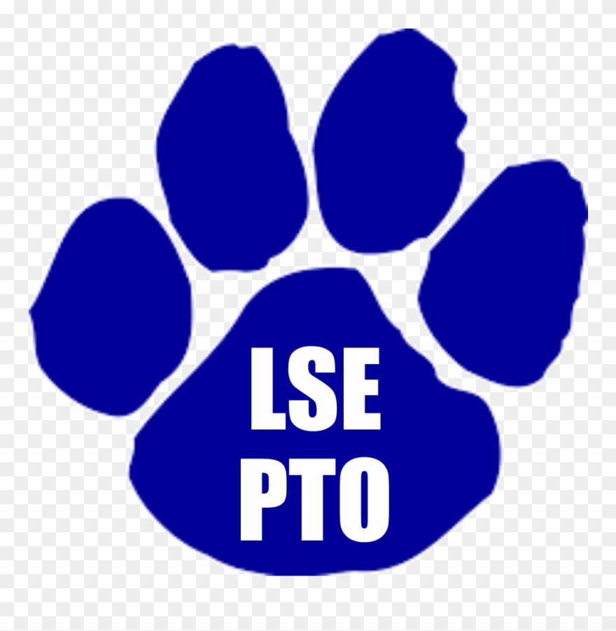 Lse Pto Paw Print - Cougar Paw Print Clipart - Png Download