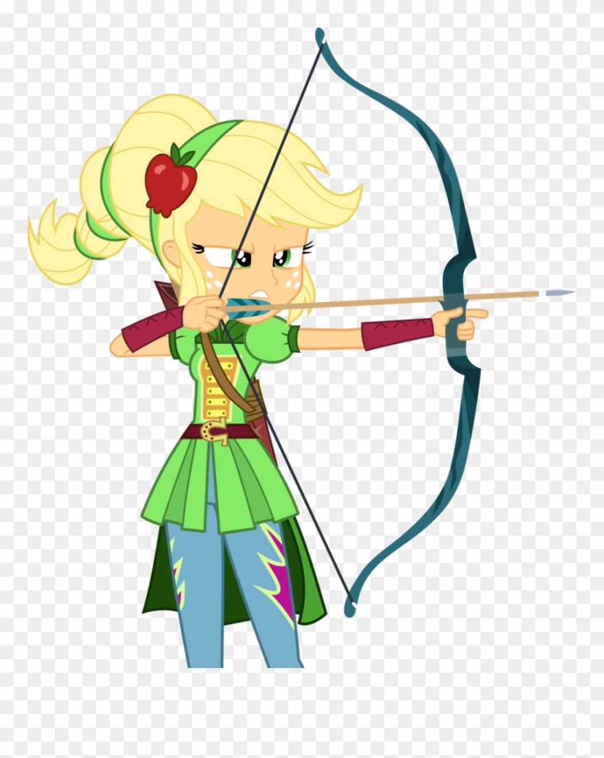 Svg Freeuse Stock Applejack Arrow Artist - Bow And Arrow Transparent Background Clipart