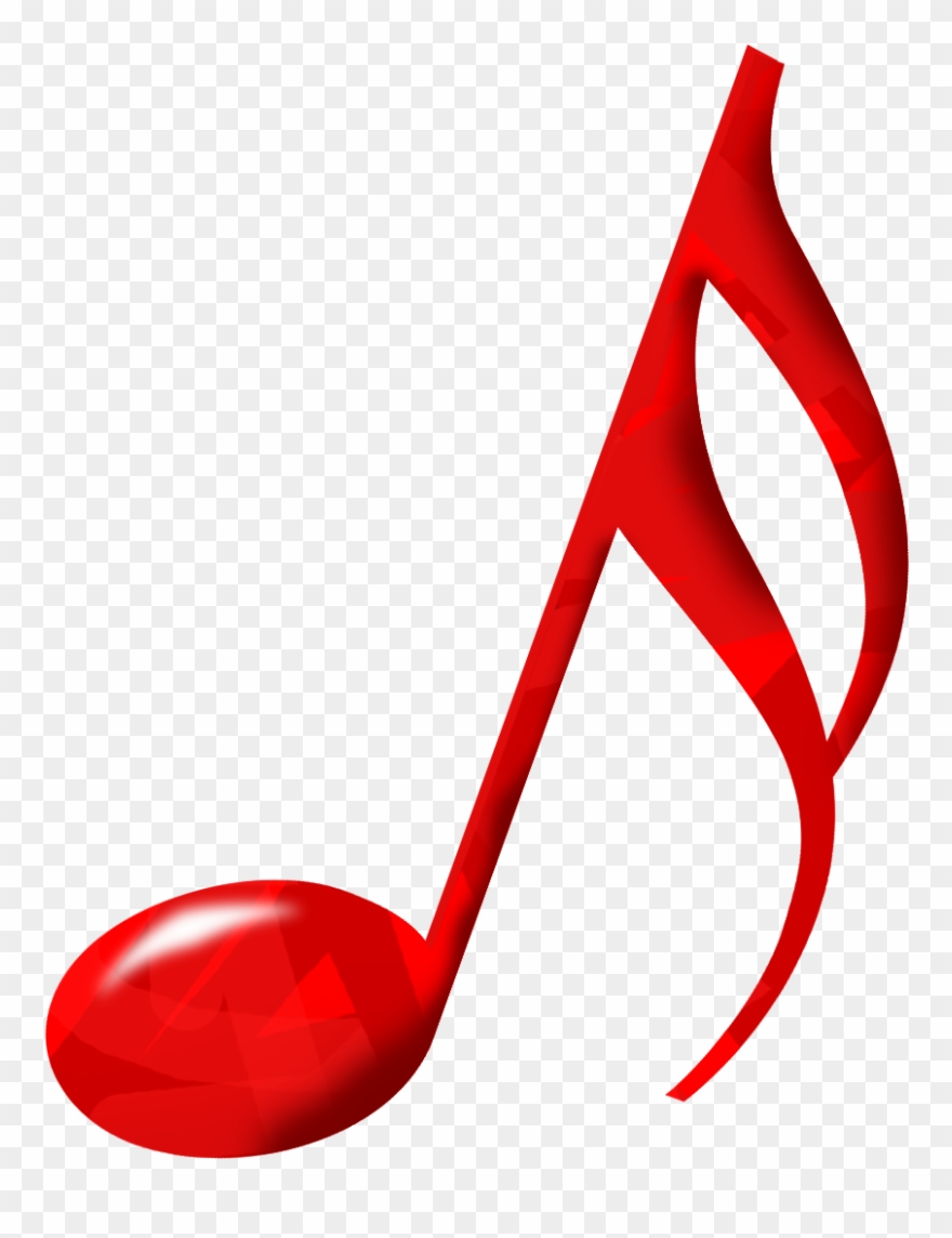 Musical Music Download Clip Art Transprent Png - Red Music Note Transparent Background