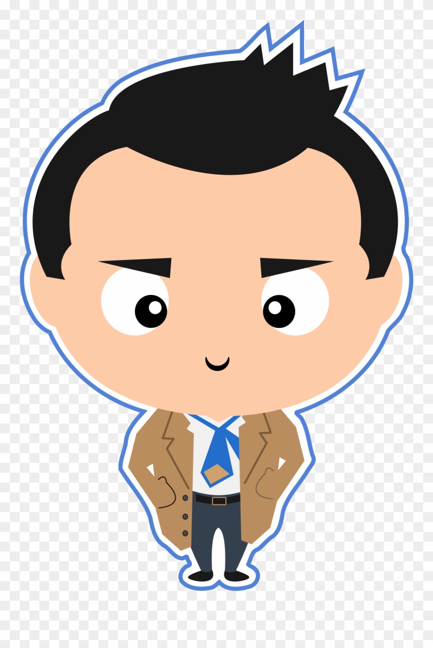 Castiel The Angel From Supernatural - Cartoon Clipart
