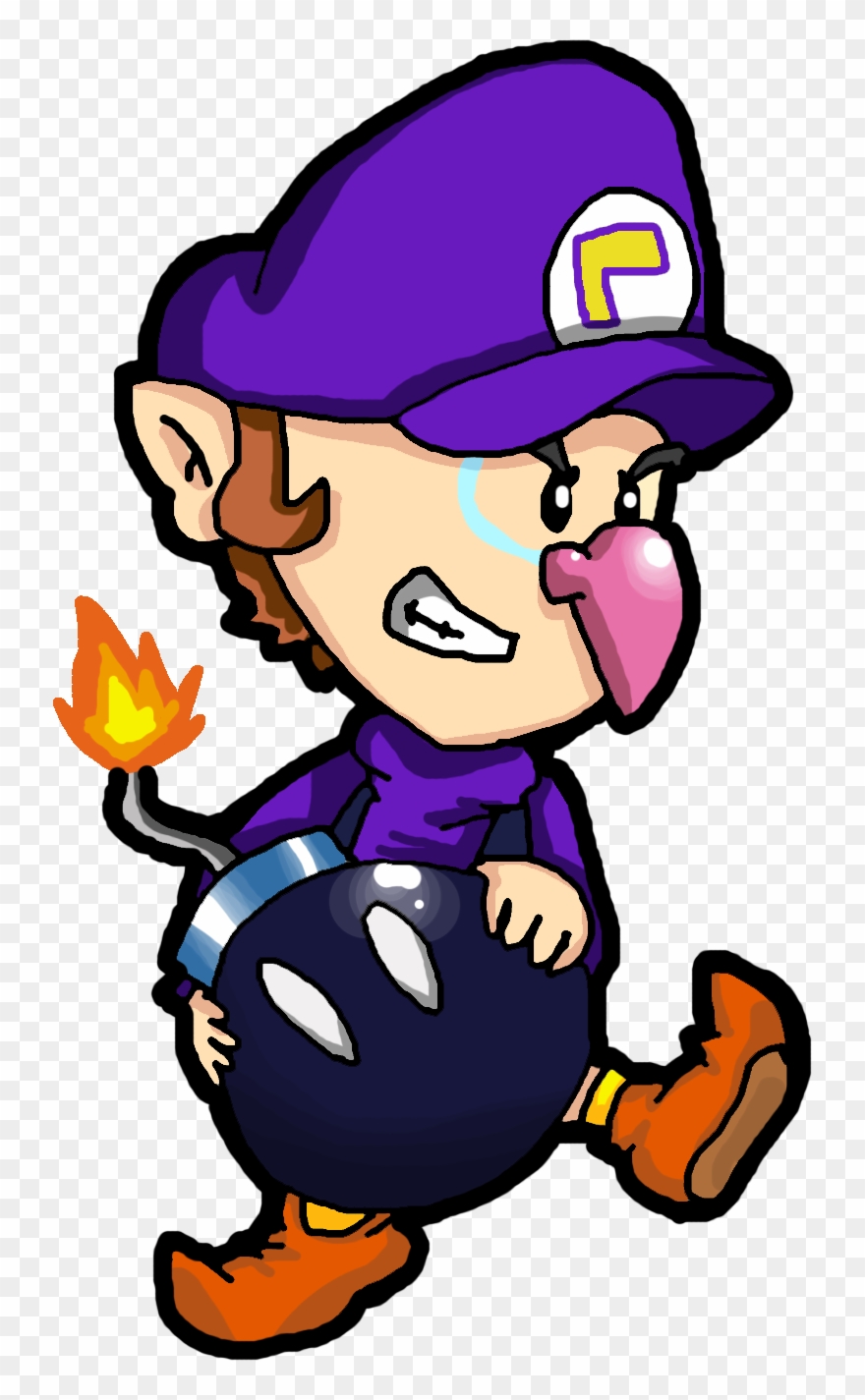 Baby Trouble - Waluigi Clipart