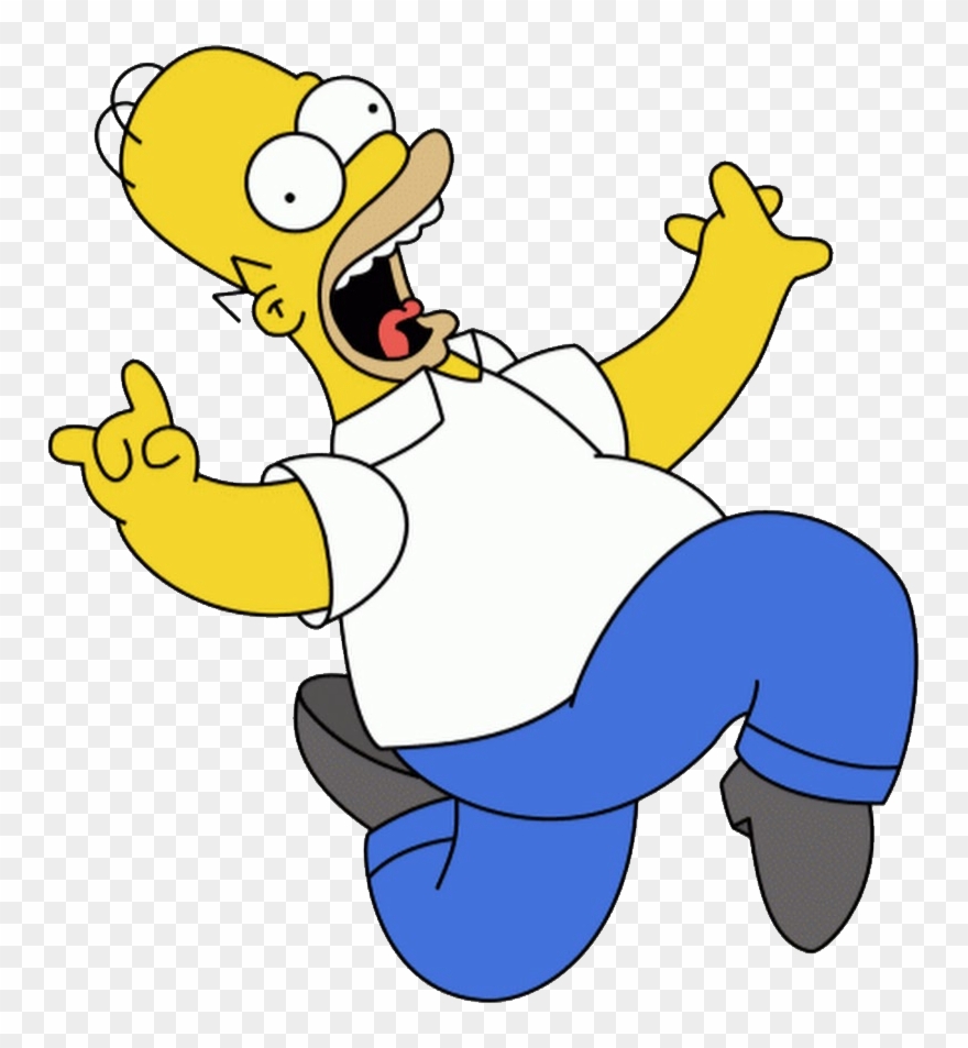 Homer Simpson Png - Homer Simpson Running Png Clipart