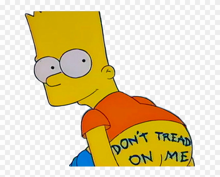 Simpson Simpsons Thesimpsons Bart Bartsimpson Dont - Dont Tread On Me Bart Clipart