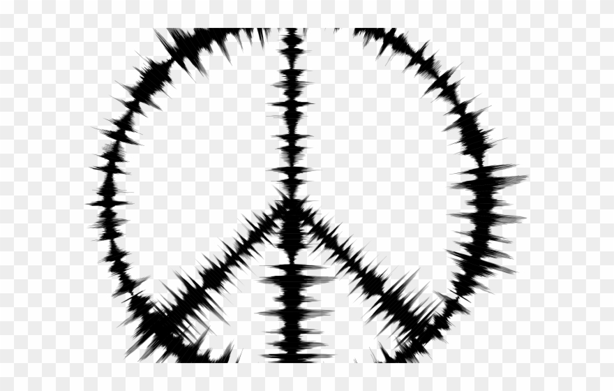 Sound Wave Clipart Sound Symbol - Drawing Peace Designs - Png Download