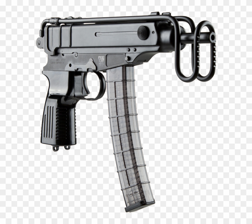 Clipart Black And White Library - Vz 61 22lr - Png Download