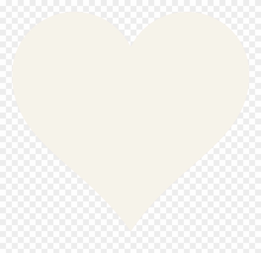 Happy Valentine's Day - White Heart No Background Clipart