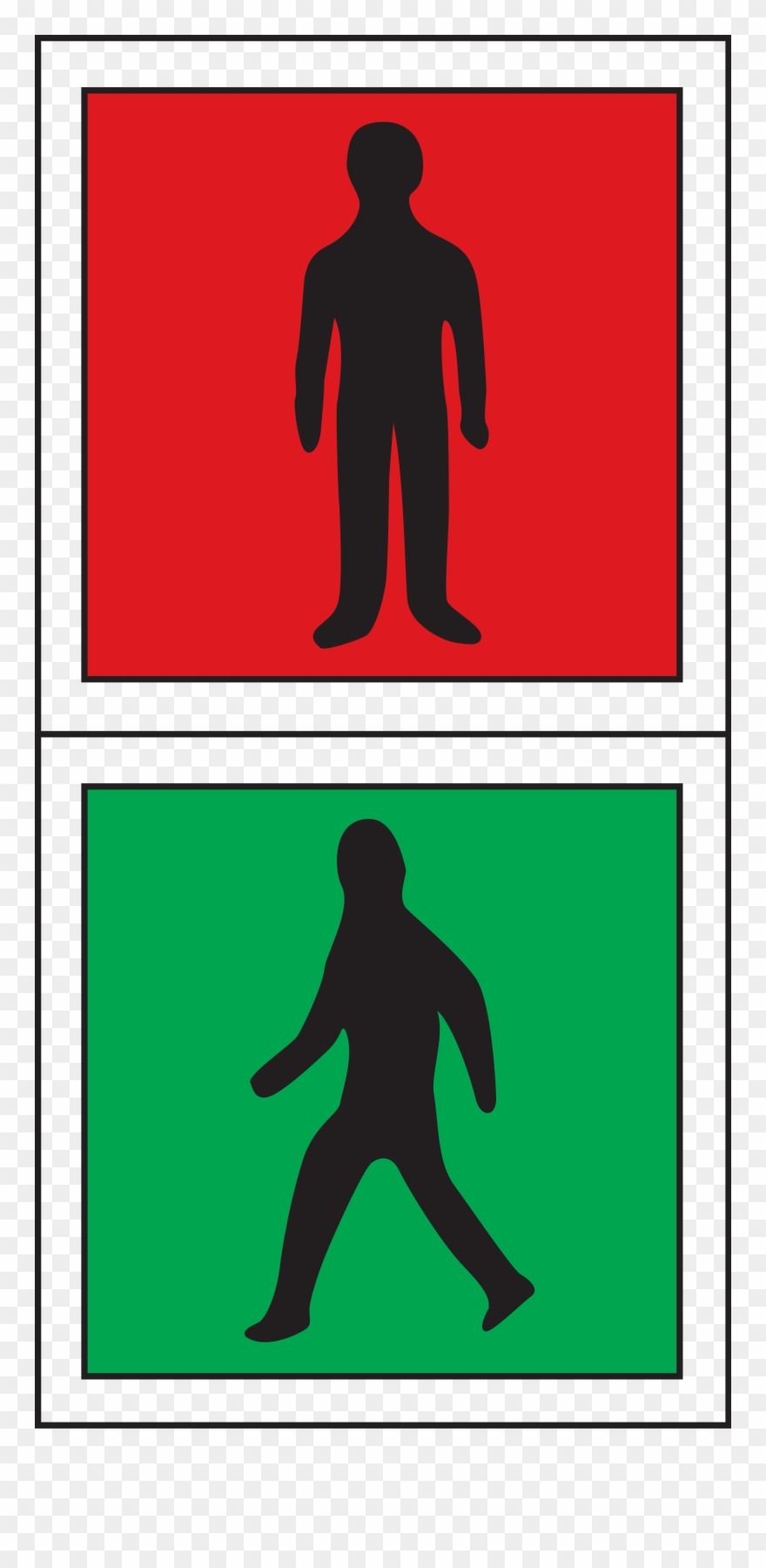 Open - 보행 신호등 Clipart