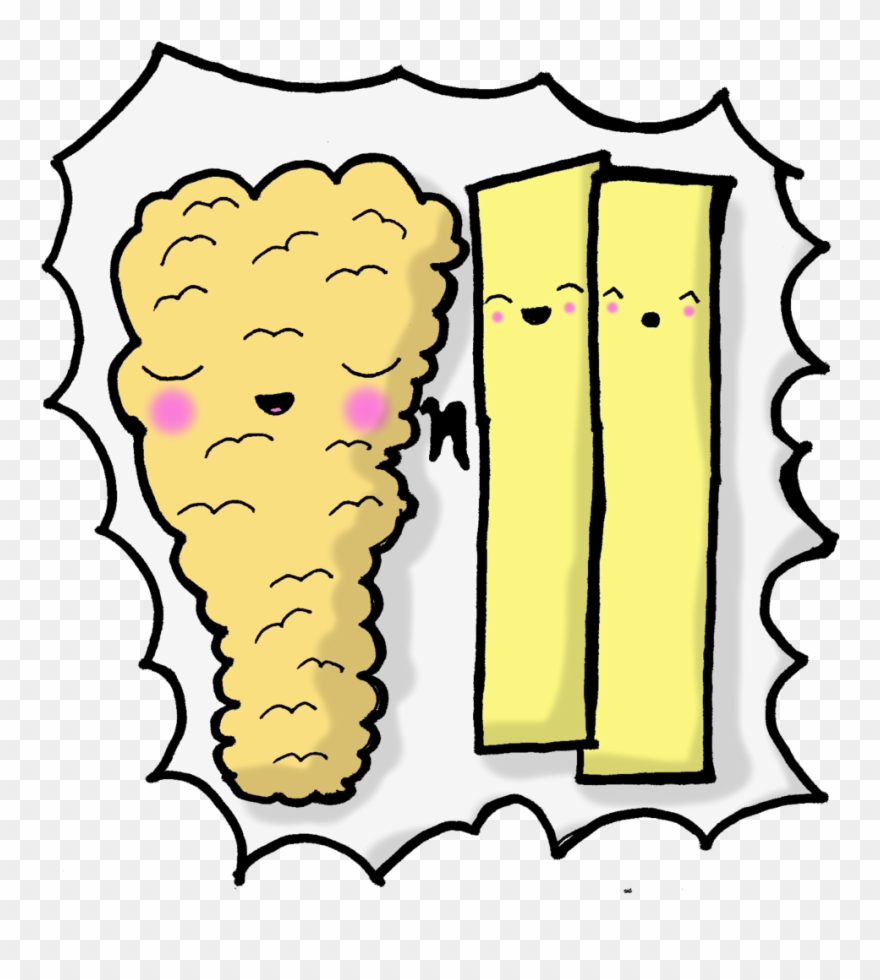 Kawaii Chibi Glasgow Scotland Cute Fish N Chips Laptop - Fish And Chips Cute Clipart