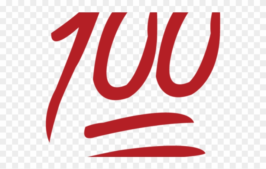 Hand Emoji Clipart 100 Percent - Clip Art - Png Download