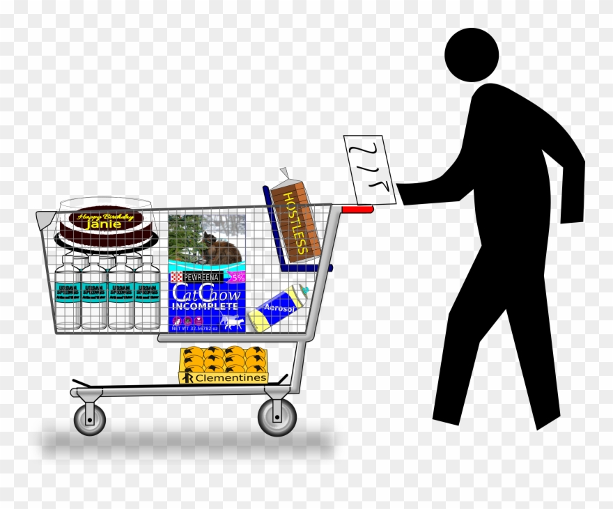 Big Image - Shopping Carts Clip Art - Png Download