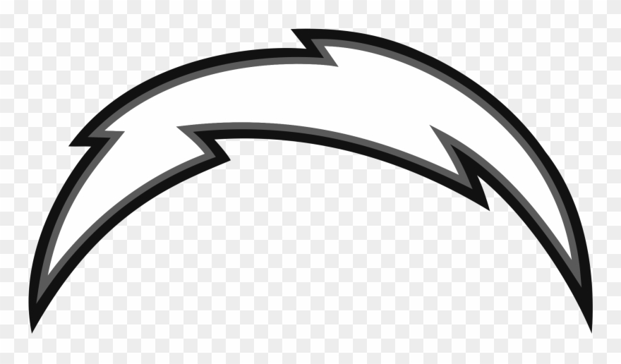 Los Angeles Chargers Logo Black And White - San Diego Chargers Clipart