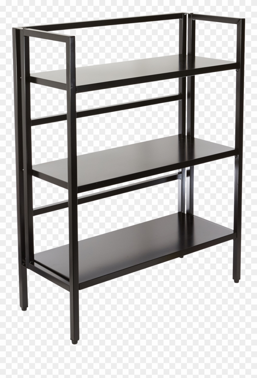 Picture Transparent Library Pier One Shelves The - 3 Shelf Metal Bookcase Clipart