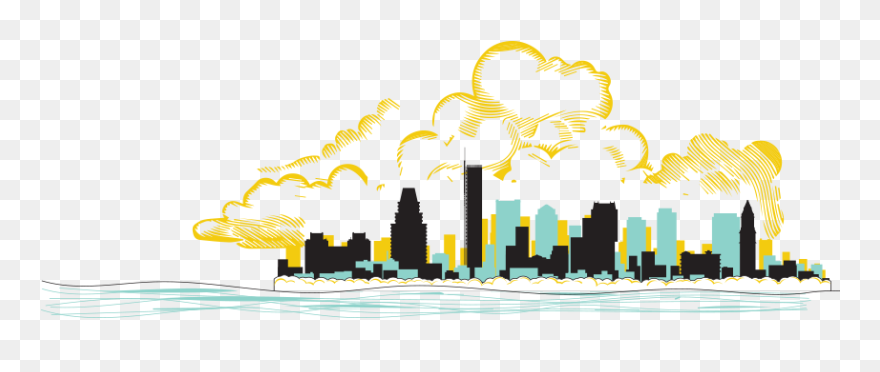 Skyscraper Clipart Waterfront - Illustration - Png Download
