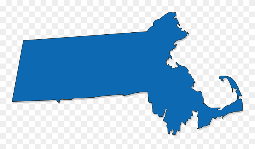 Elevator Clipart Door Outline - Massachusetts State Outline Blue - Png Download