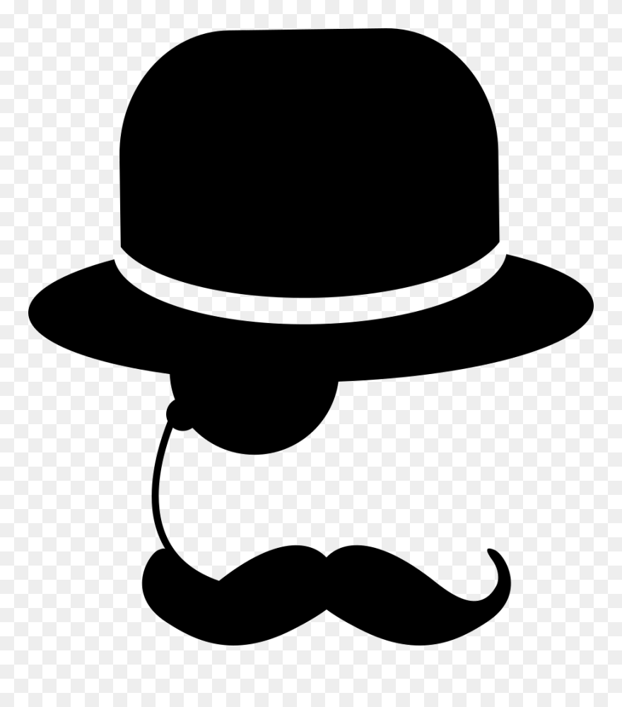Mustache And Hat Png Clipart