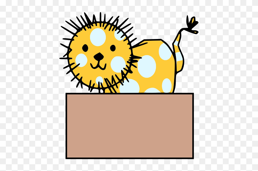 Boxed Lion - Clip Art - Png Download